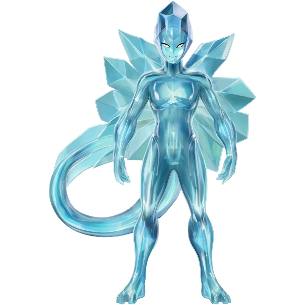 Shiny luminescent translucent diaphanous Diancie-Palkia-Amaura-Aurorus-Salamence-aesthetic-fusion emoji