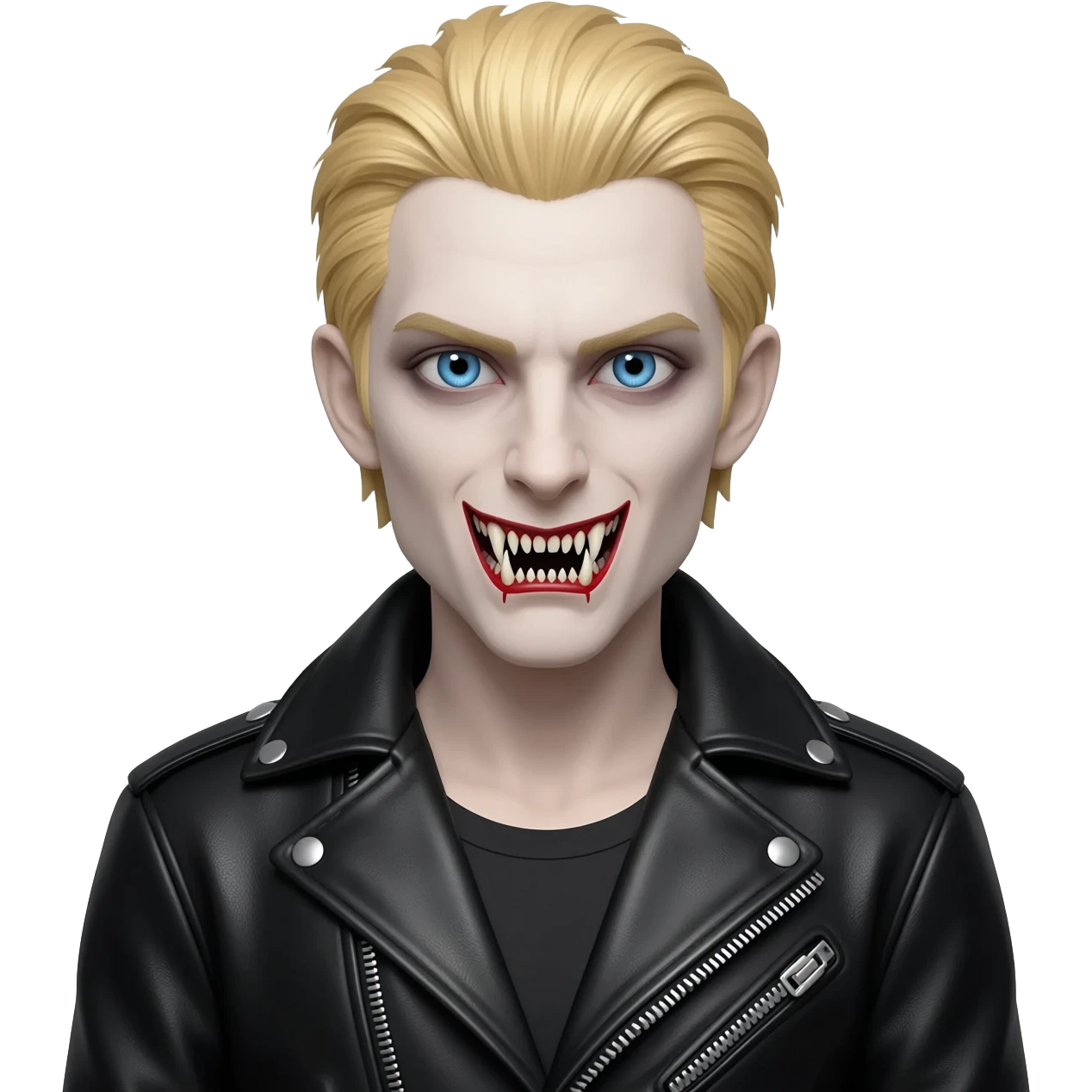 blonde, blue eyed vampire who is a baddie emoji