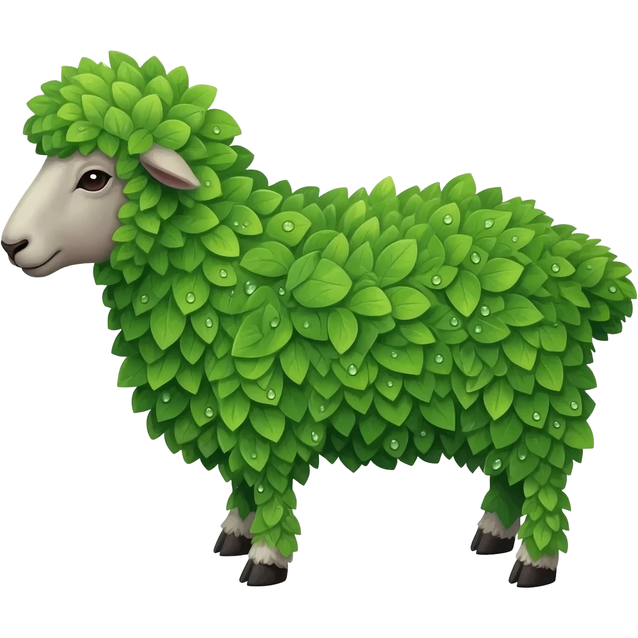 Leaf sheep emoji