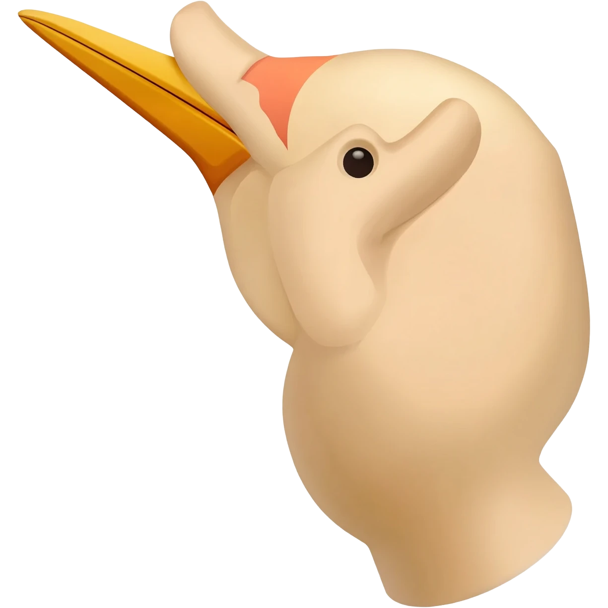 hand sign that resembles the head of a crane emoji