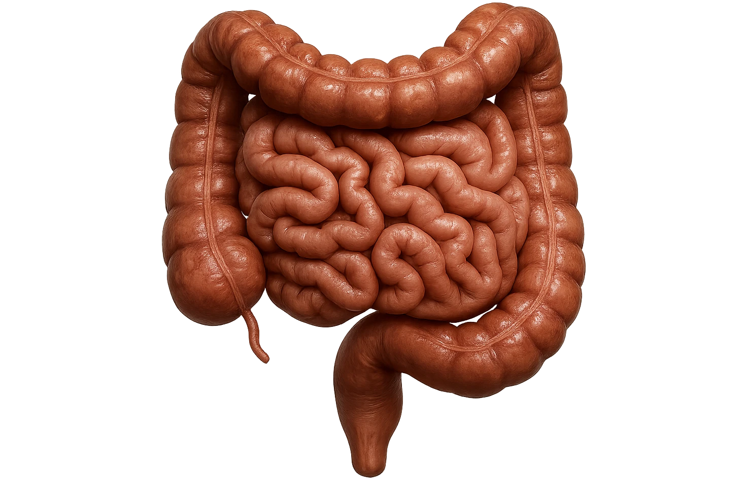 CISTIFELLEA E INTESTINO SONO COLLEGATI NEL DOLORE, SENZA SCRITTE E L'INTESTINO FALLO PERFETTO E REALISTICO, NON DISEGNATO iperrealistico 4k emoji