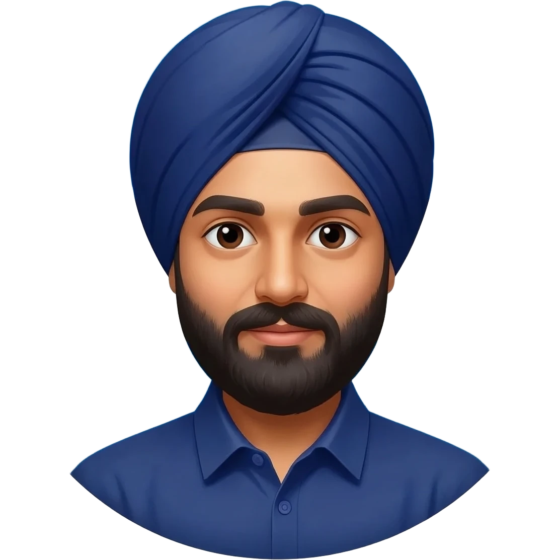 Make a sikh in blue  flag emoji emoji