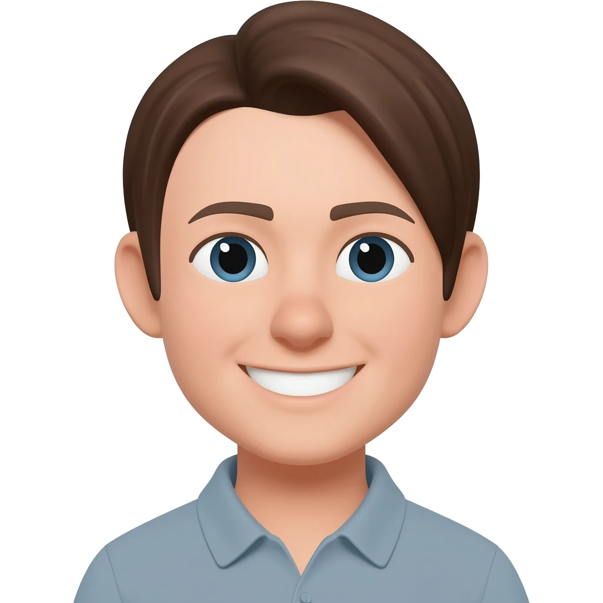 Saçını kulaginin arkasına sikistiran gulumseyen emoji emoji