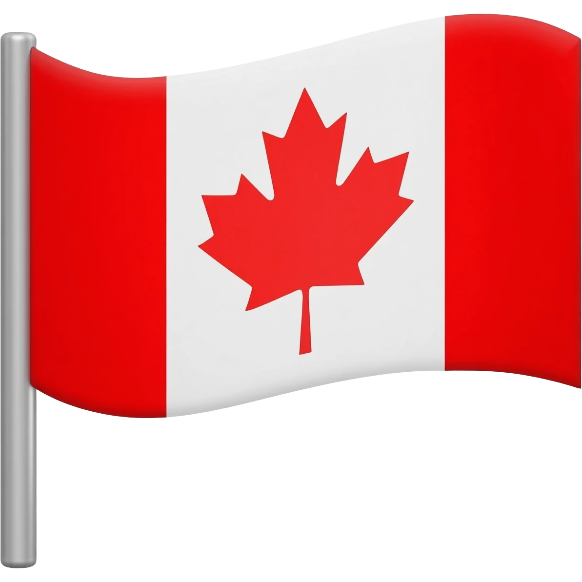 Canada 🇨🇦 flag with pole emoji