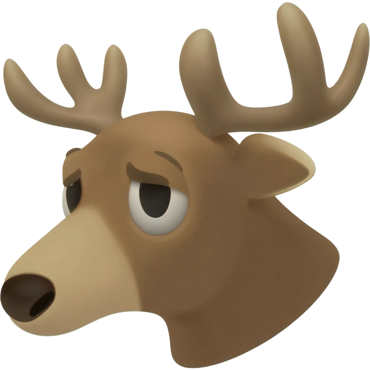 elchkopf diagonal traurig emoji