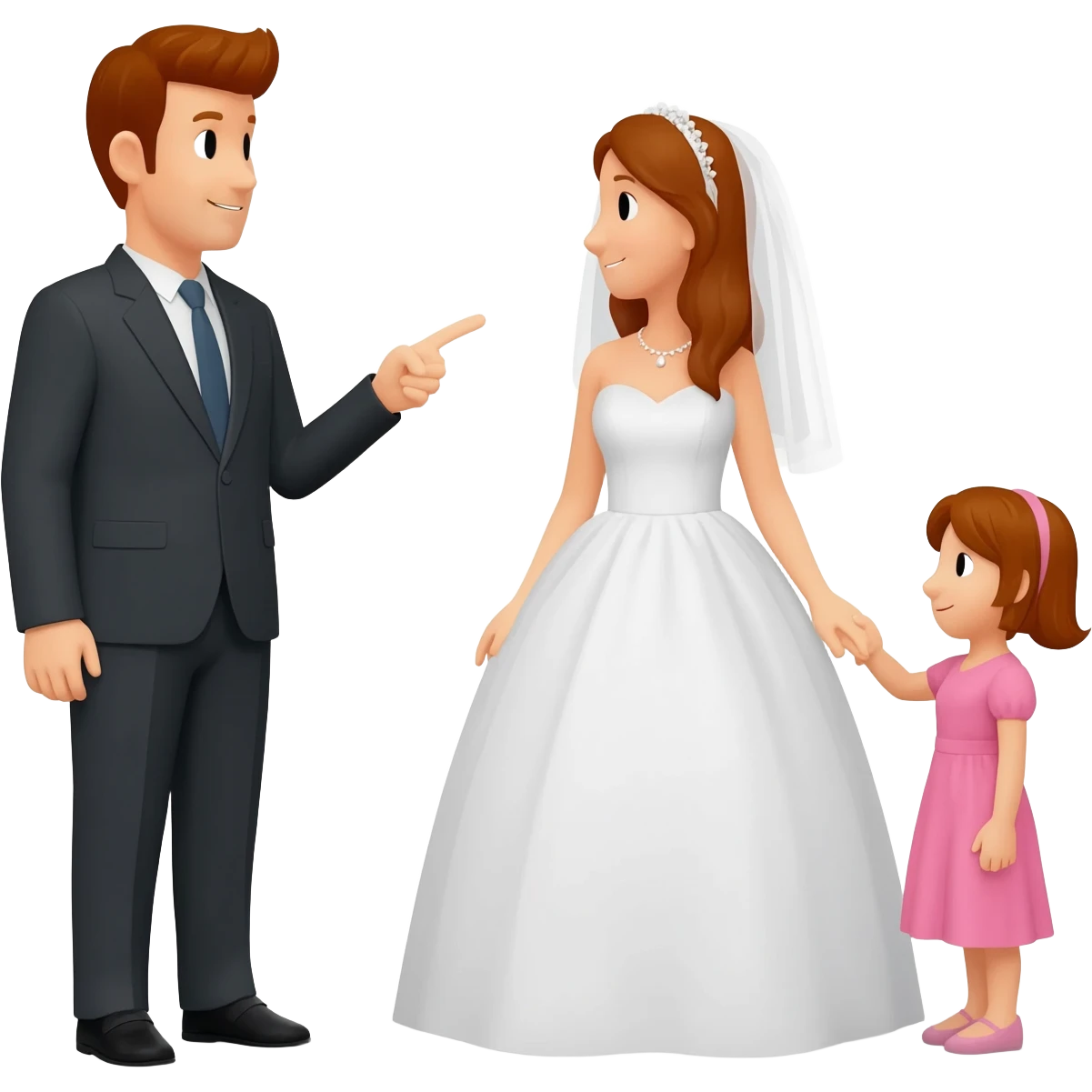 Familial Pressuring two people to get Marry emoji