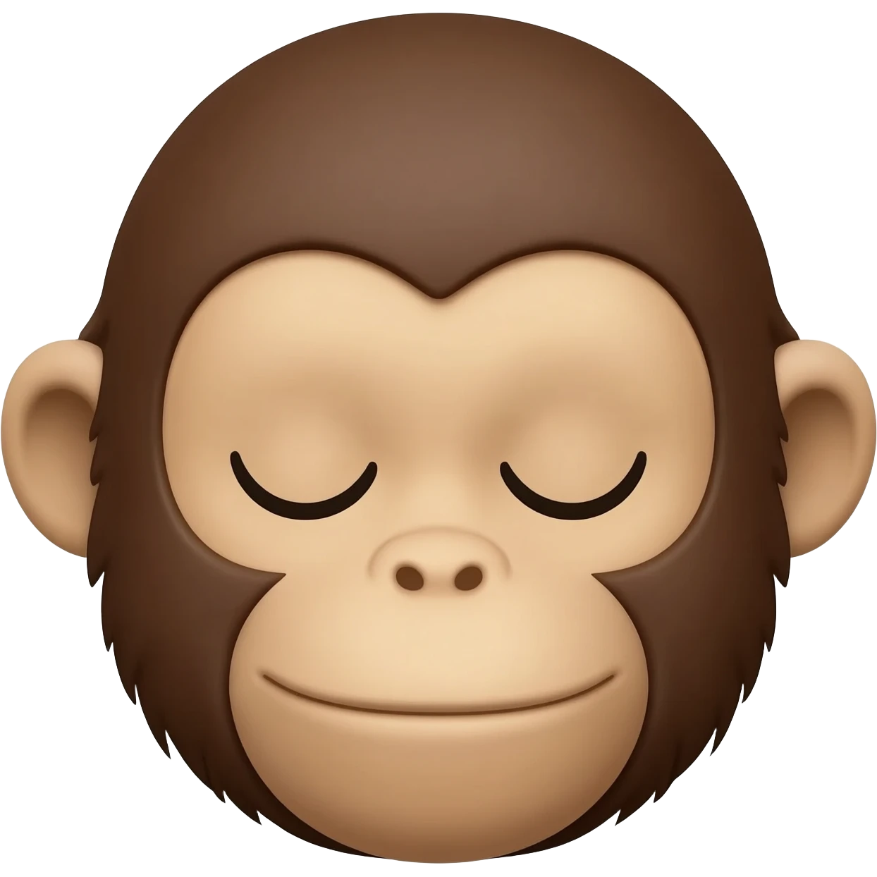 Monkey with eyes and mouth and ears closed emoji