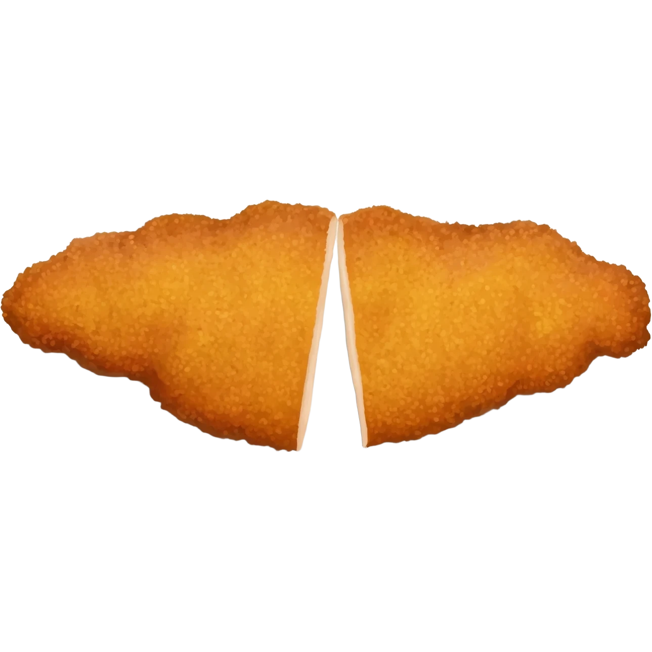 Schnitzel neben einem emoji