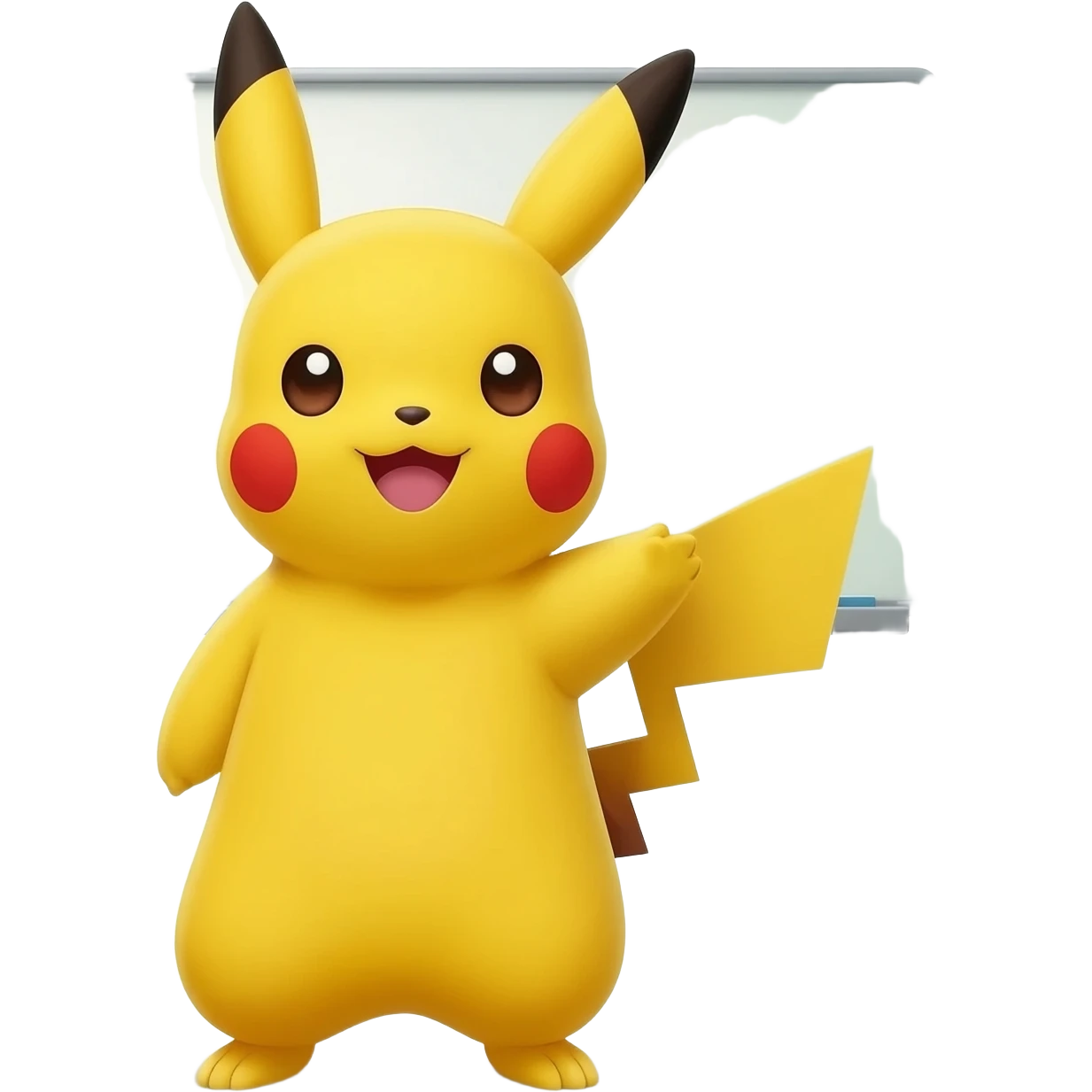 Picachu en el area de ingles emoji