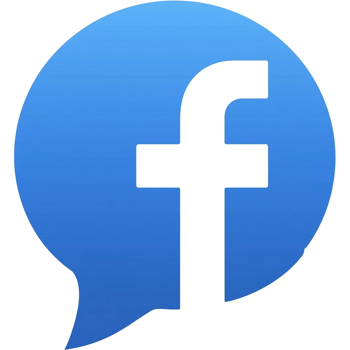 white facebook messenger emoji