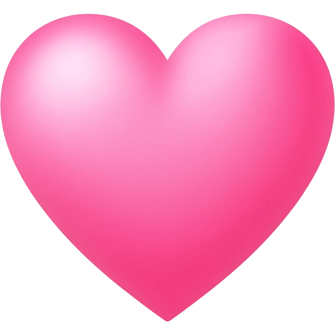 A pink heart emoji