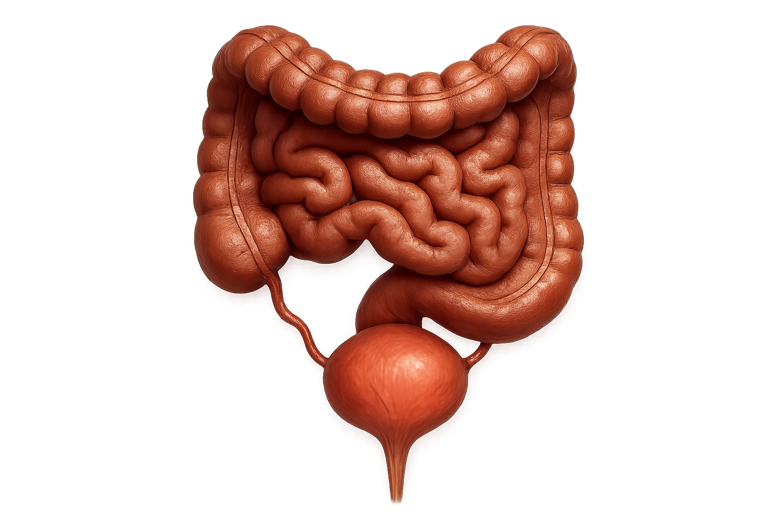 CISTIFELLEA E INTESTINO SONO COLLEGATI NEL DOLORE, SENZA SCRITTE E L'INTESTINO FALLO PERFETTO E REALISTICO, NON DISEGNATO iperrealistico 4k emoji