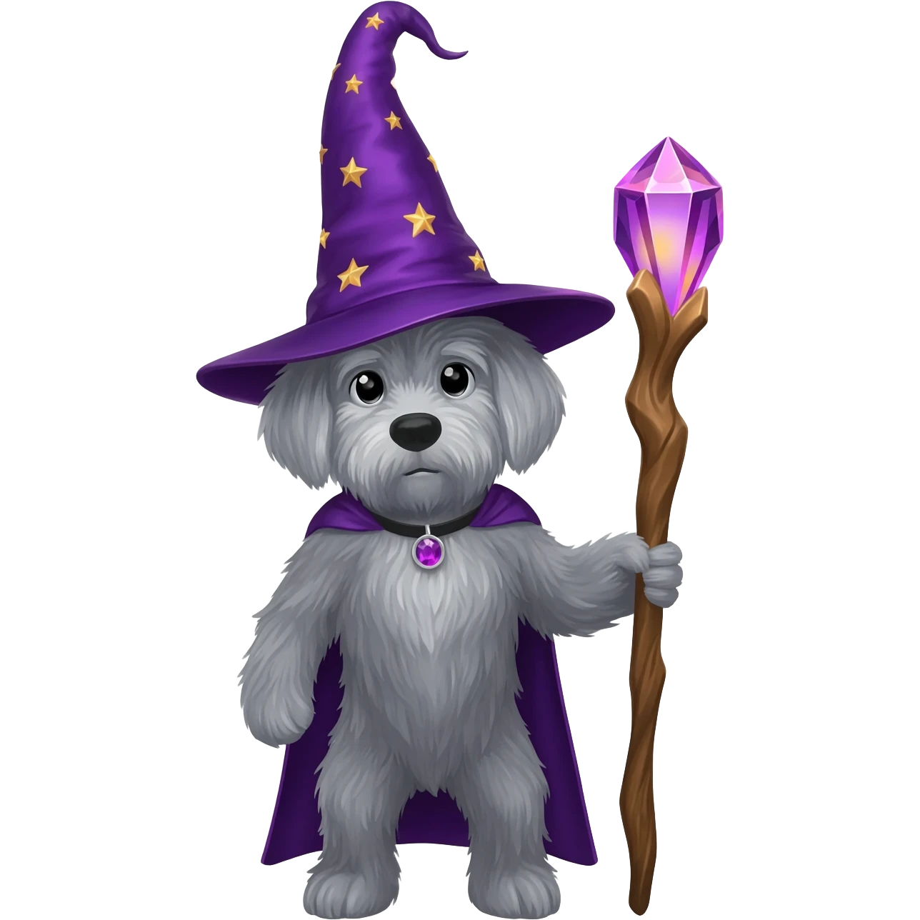 Dog wizard emoji