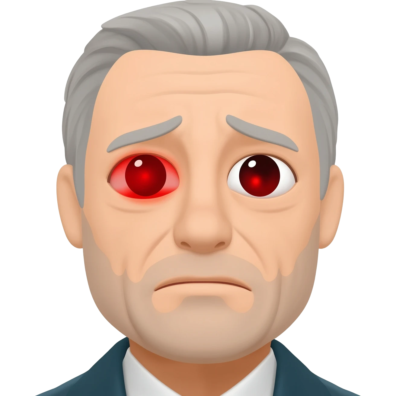 bloodshot eye from taking a redeye flight emoji