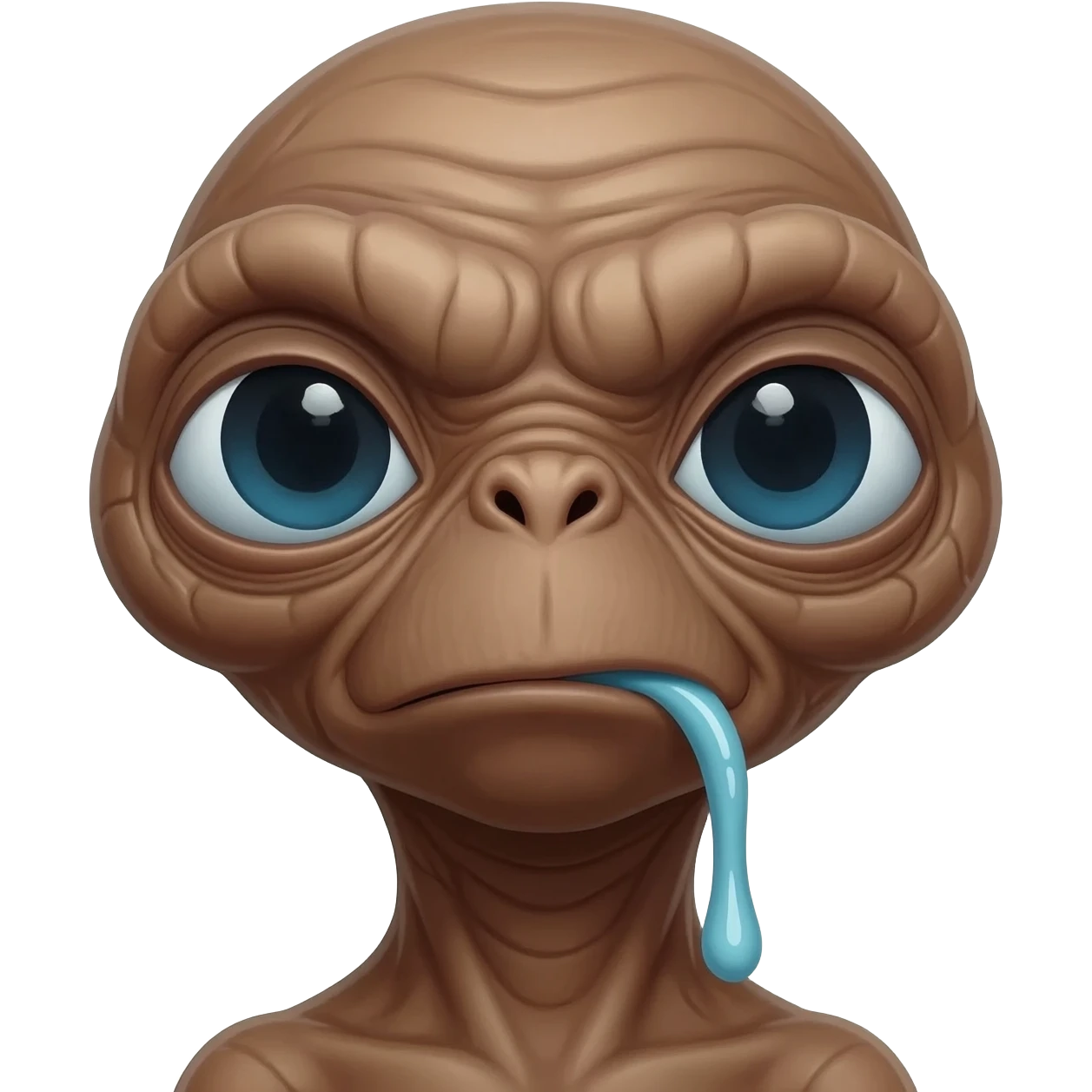 E.T. The Extra-Terrestrial from the movie throwing up emoji