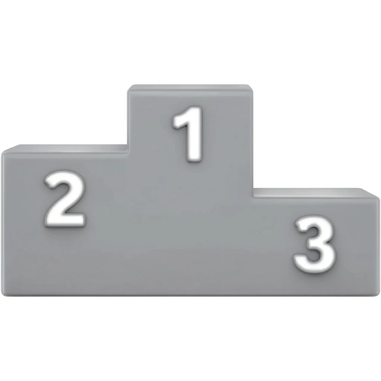 Podium with 1 - 2 - 3 emoji