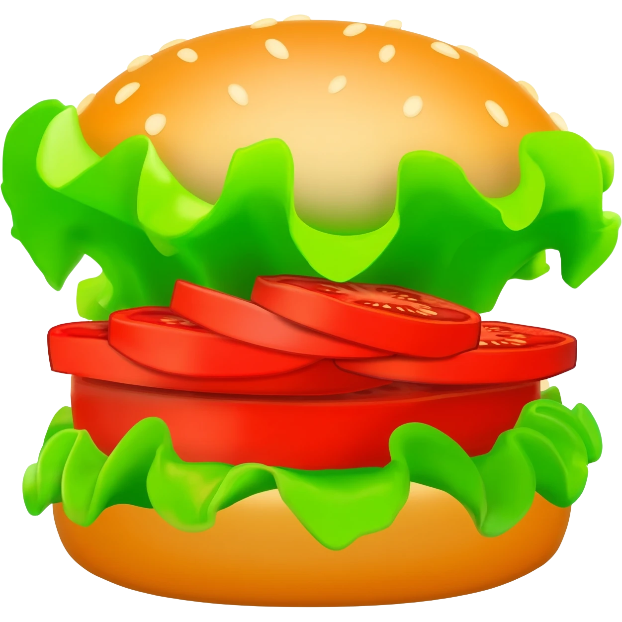 greens for a burger emoji