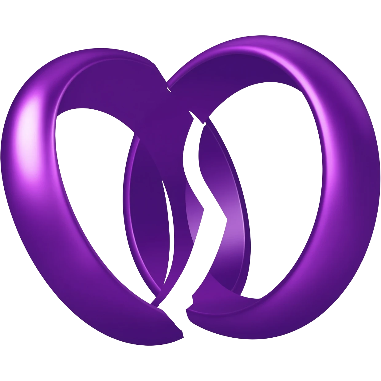 Purple fight with 2 purple rings emoji