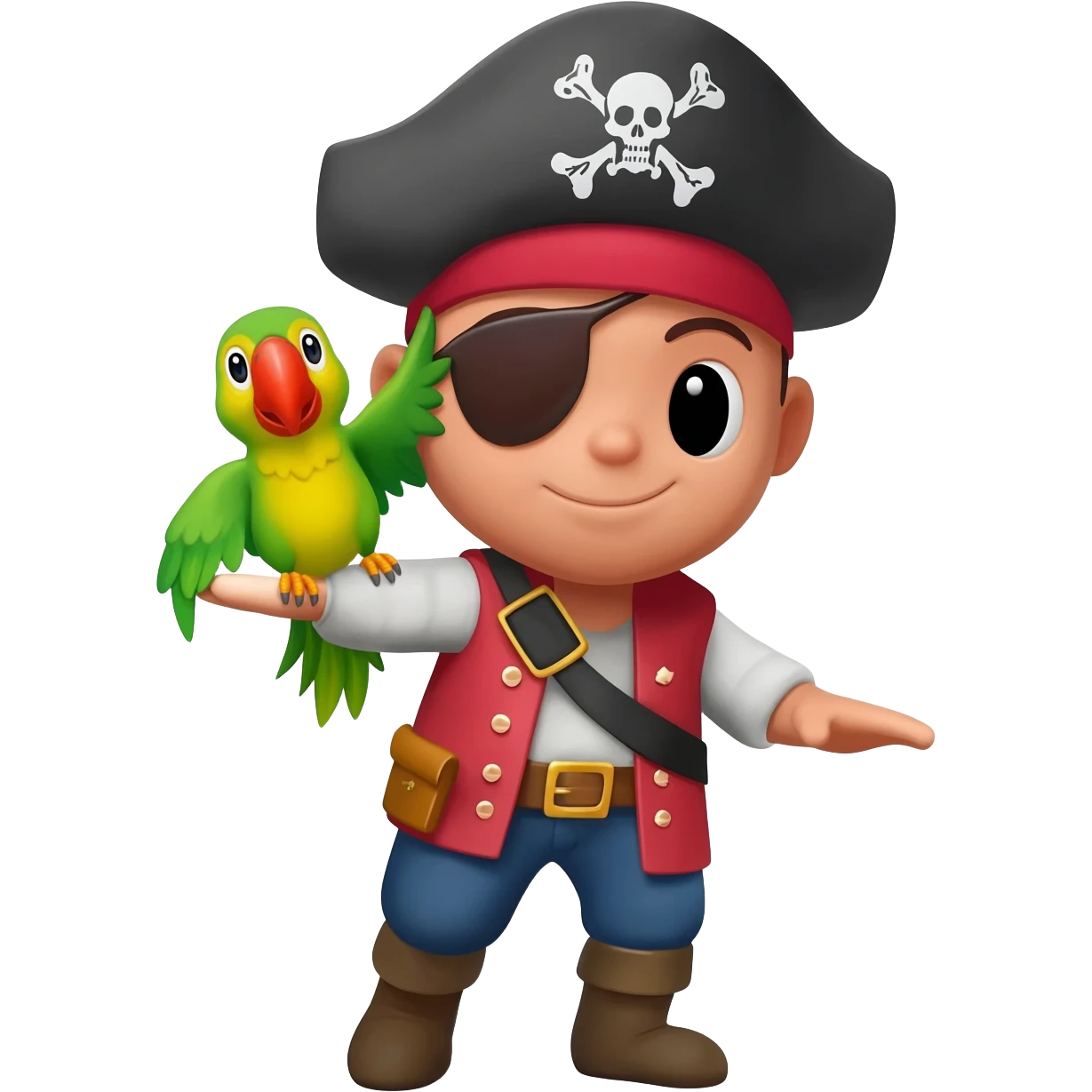 pirate and parrot emoji