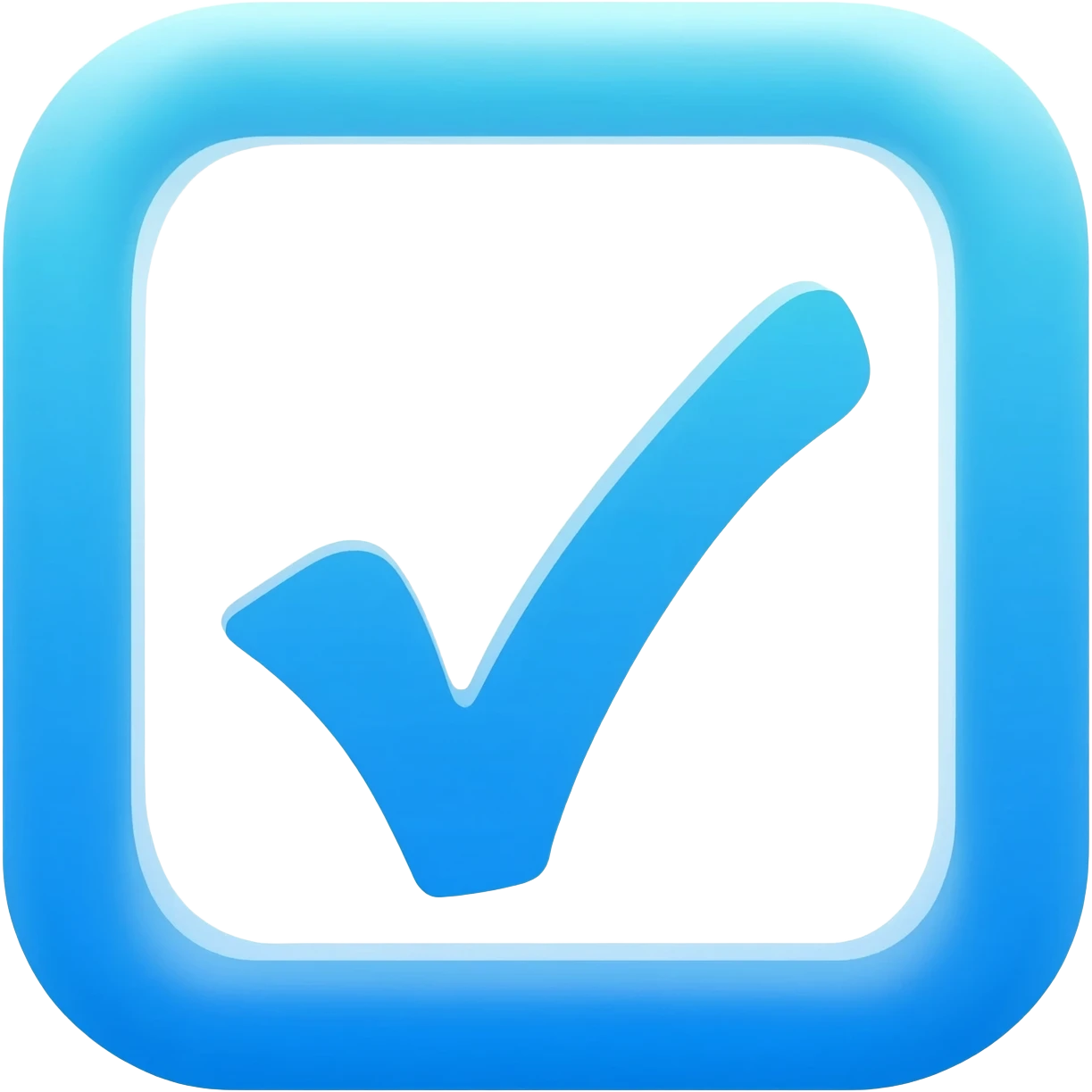 Синяя галочка emoji