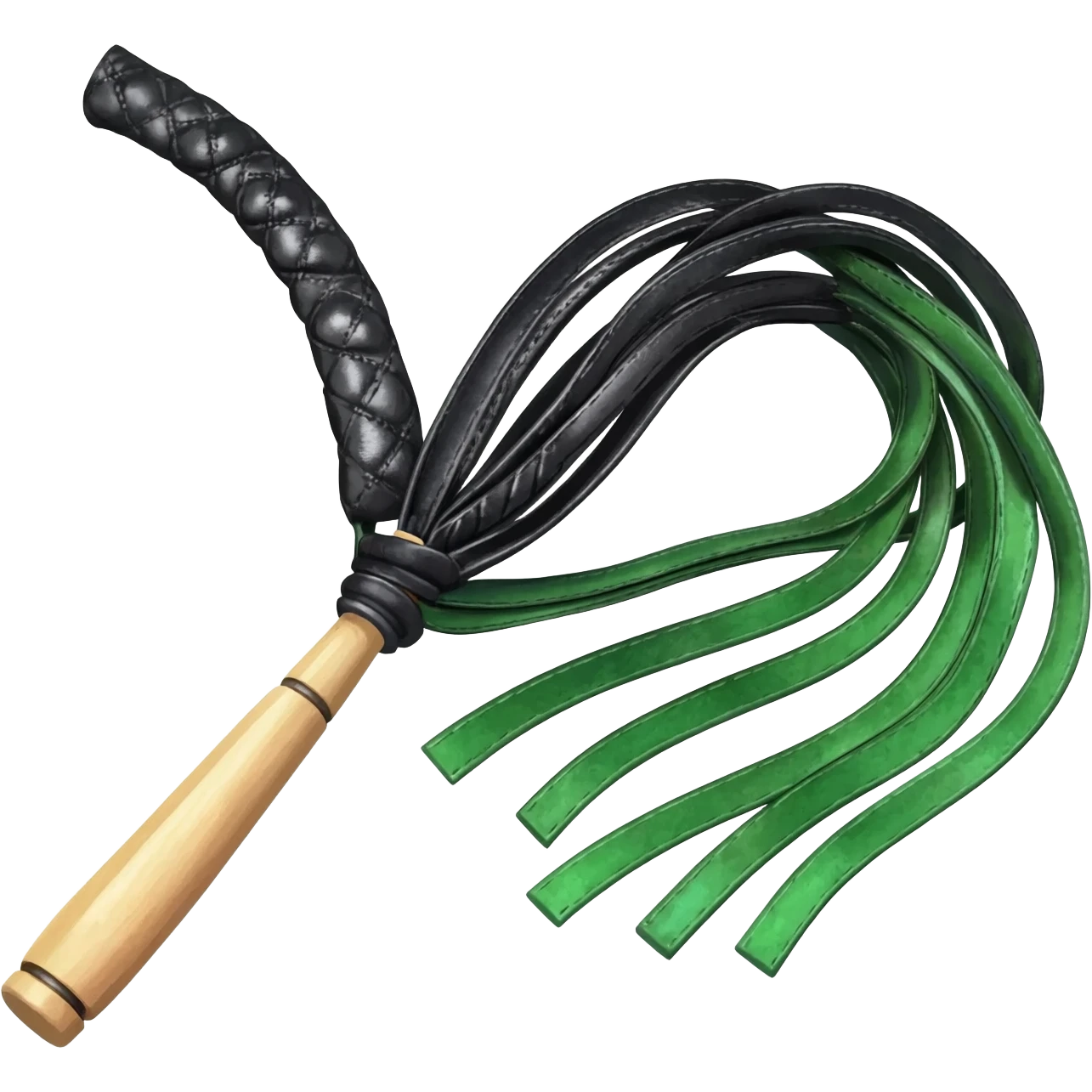 black and green flogger emoji
