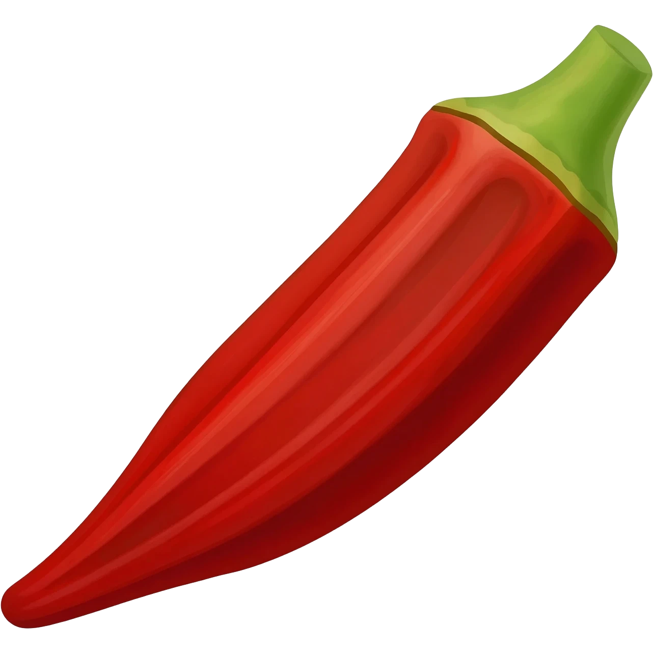 Red okra emoji