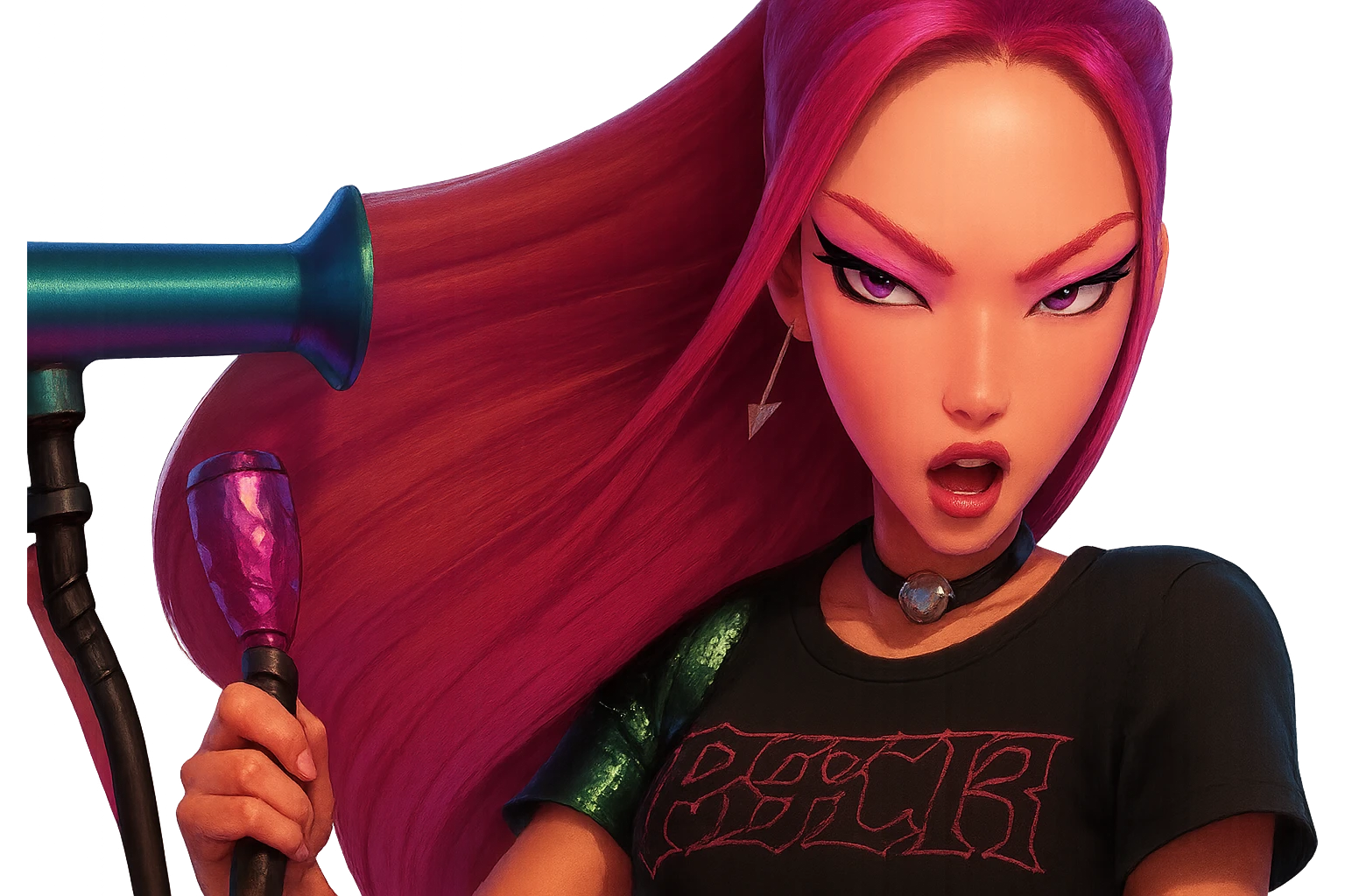 Extract the character from the background, including the clothes and accessories they are wearing, and place on a transparent background. Keep the original style and appearance exactly the same. emoji