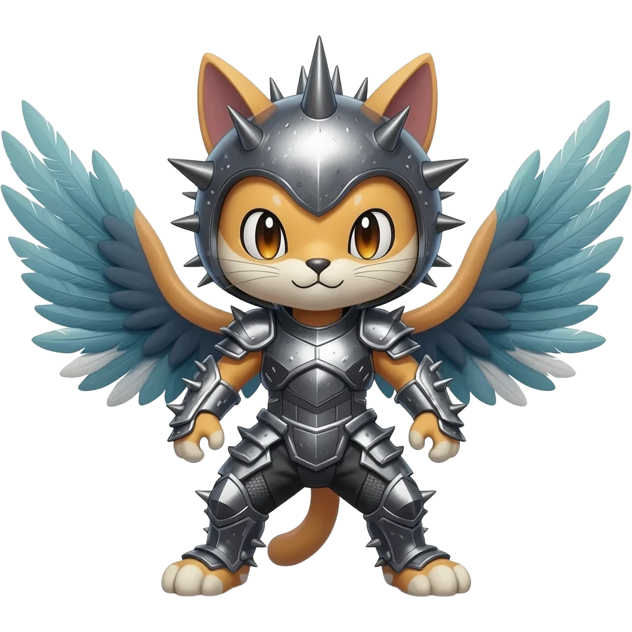 Cute handsome Meloetta-Dewott-Salandit-Nargacuga-Pokémon-Fakémon-fusion-hybrid-creature emoji