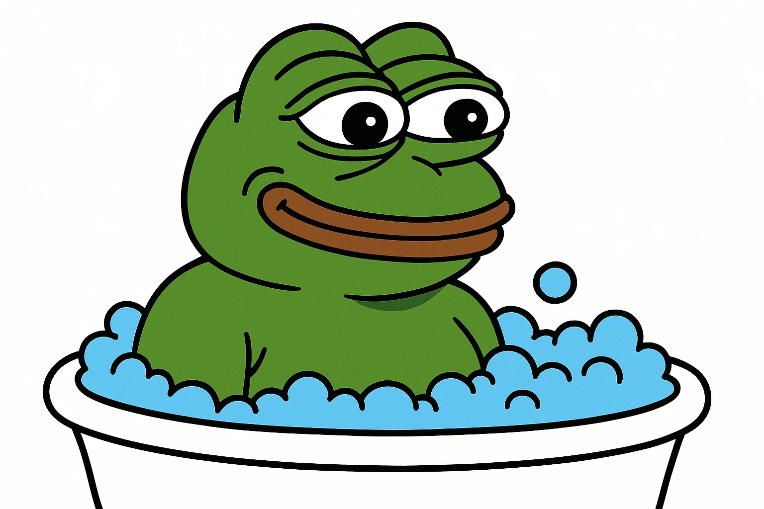 happy hippo with bubbles in bathtub emoji