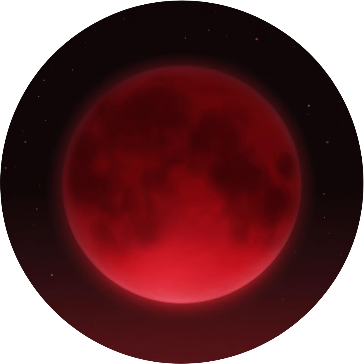 Crimson Moon blood moon black dark night scenery  emoji
