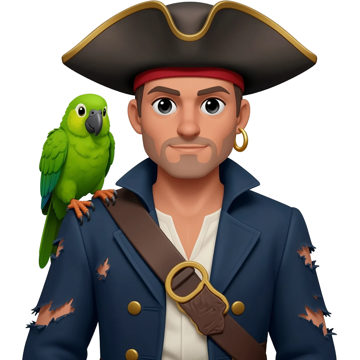 pirate and parrot emoji