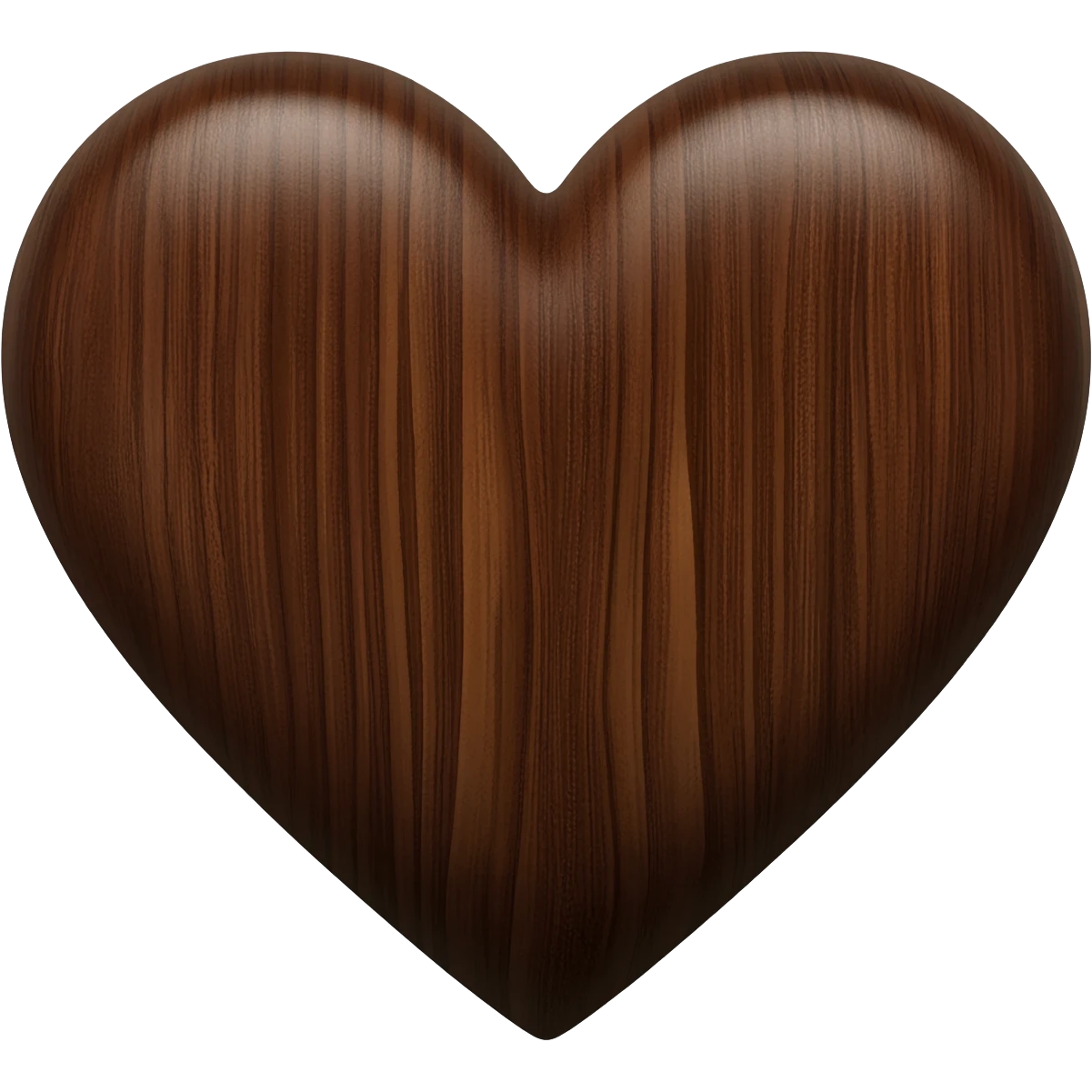 dark wood heart emoji