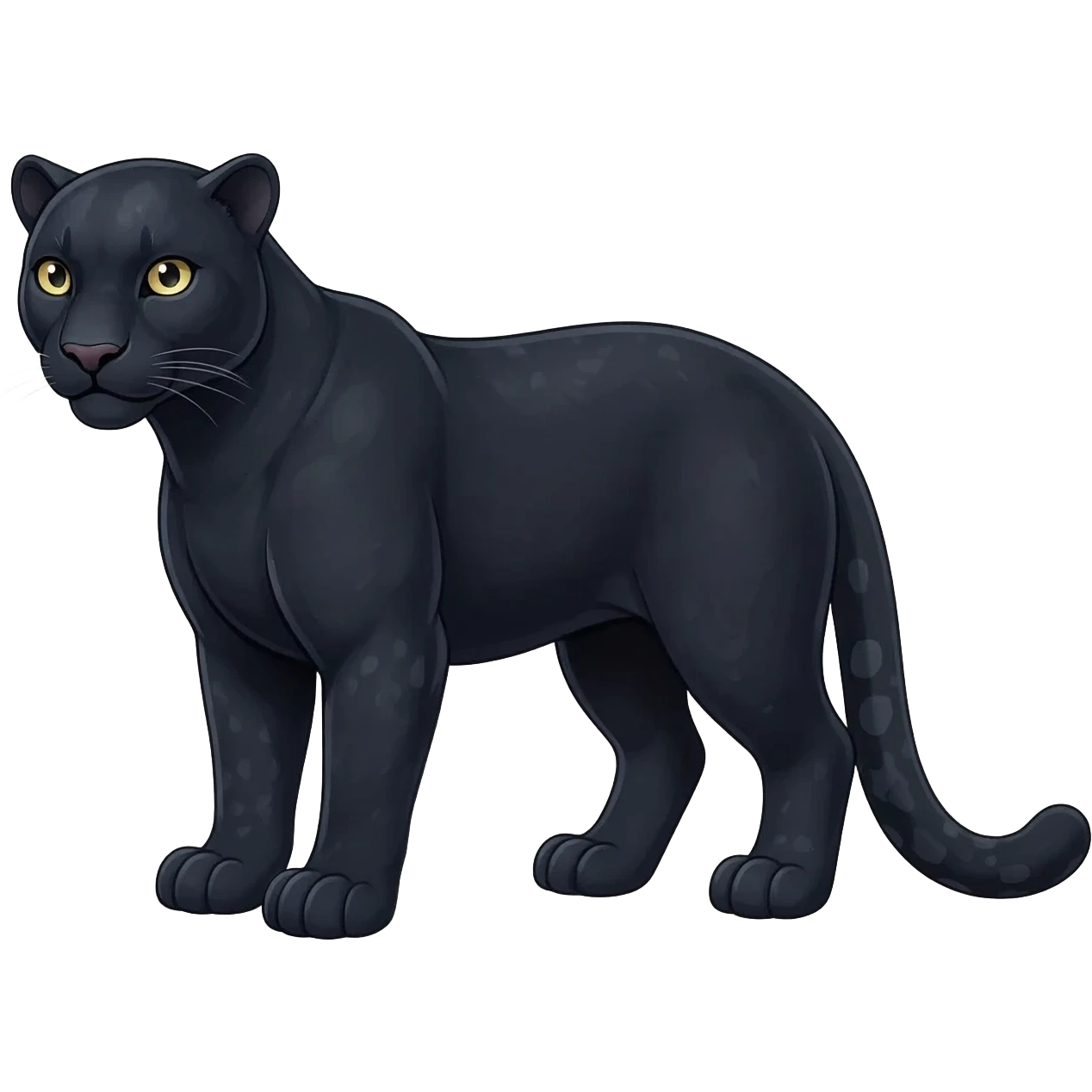 Black Snow Leopard-Panther-hybrid-animal-creature  emoji