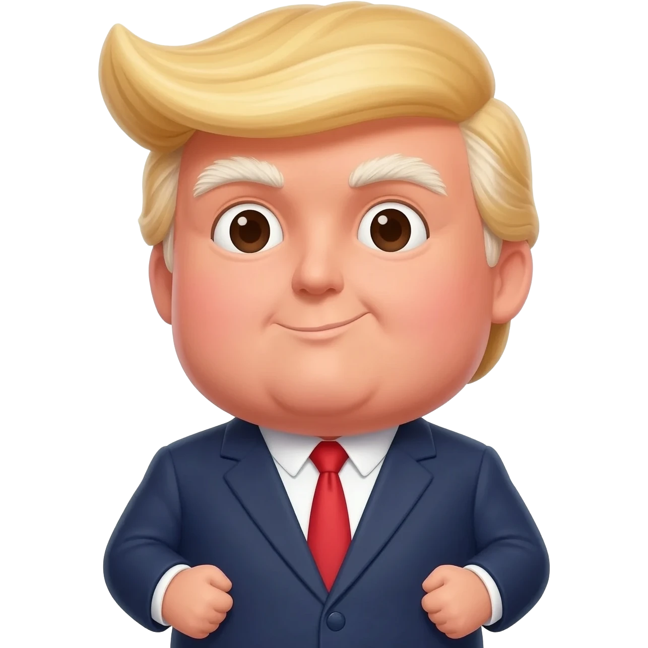 an old fat President Donald Trump powering up emoji