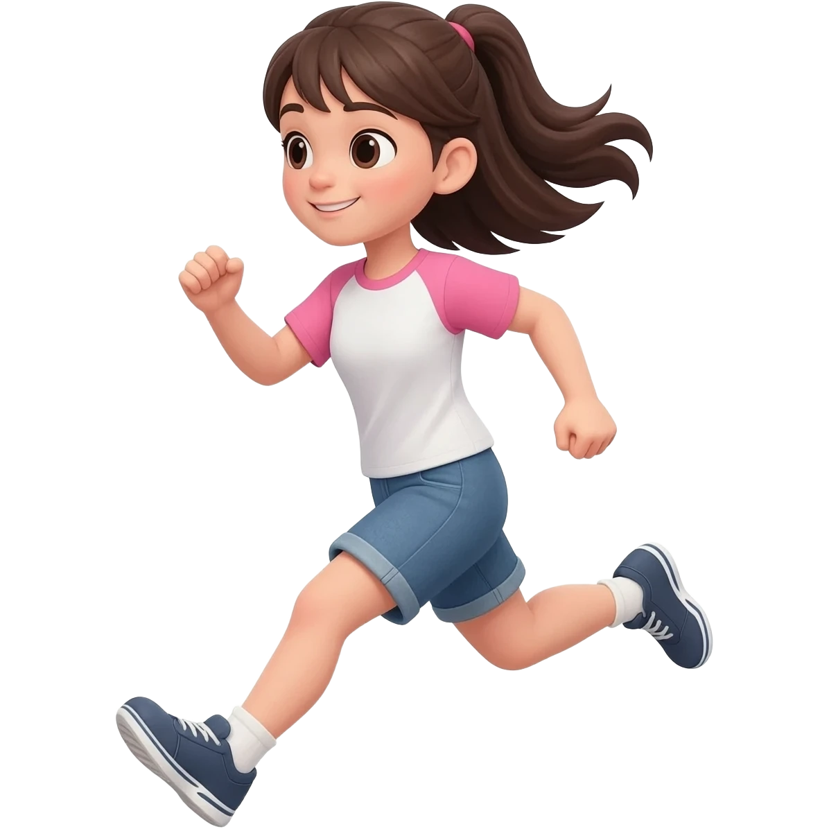 Girl running emoji