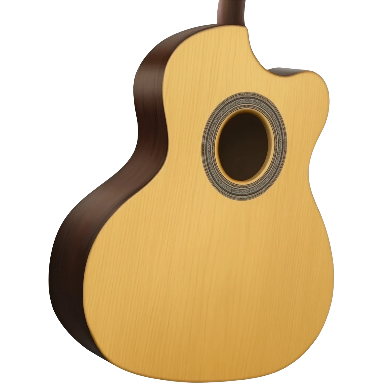 Flamenco guitar no pick guard spruce top dark sides emoji