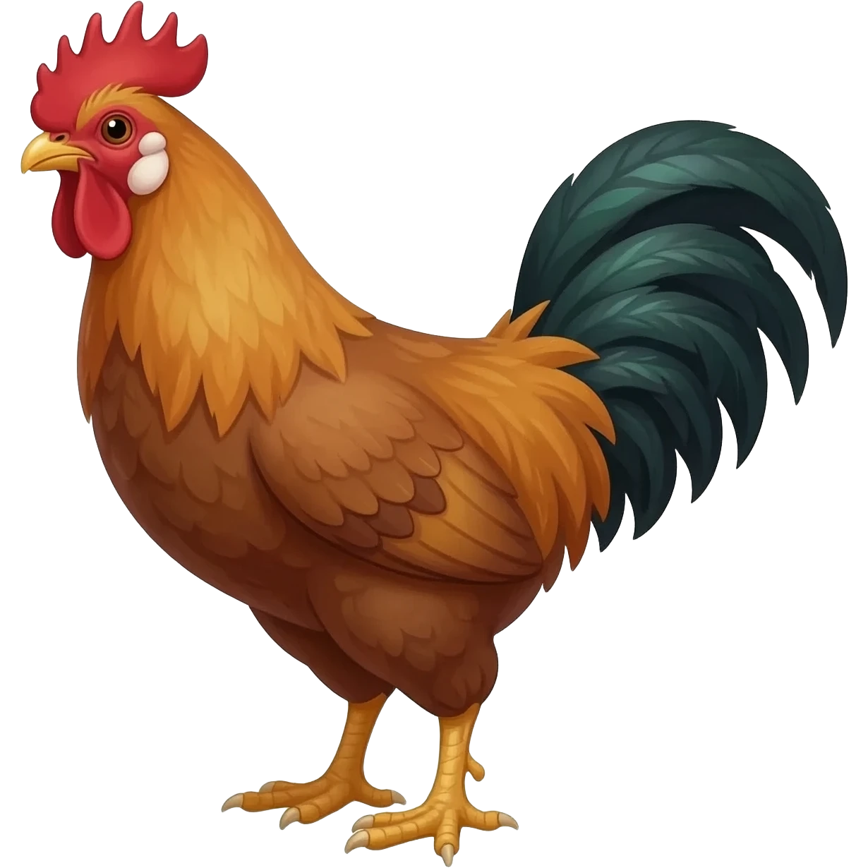 Gamefowl full body emoji
