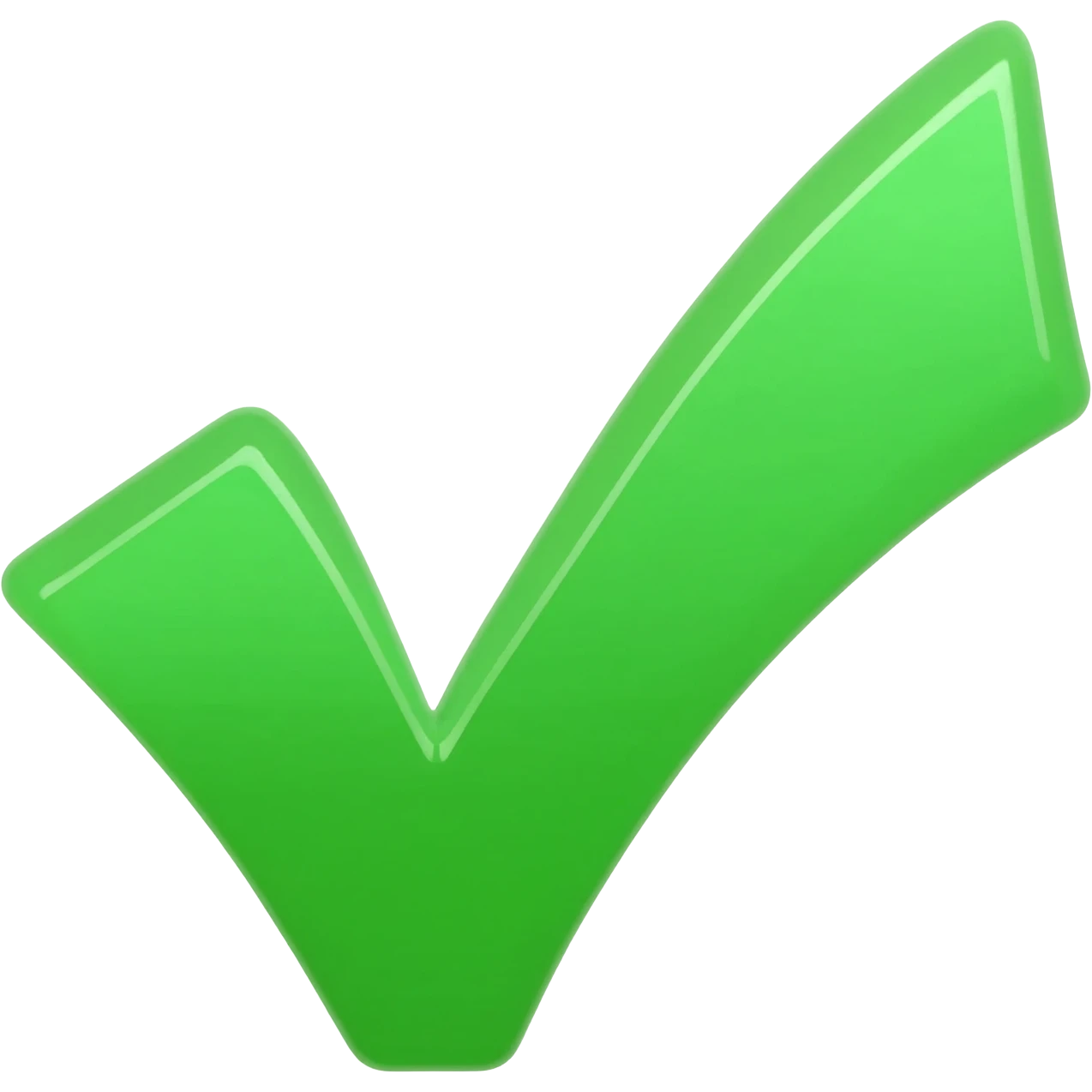 green tick mark emoji