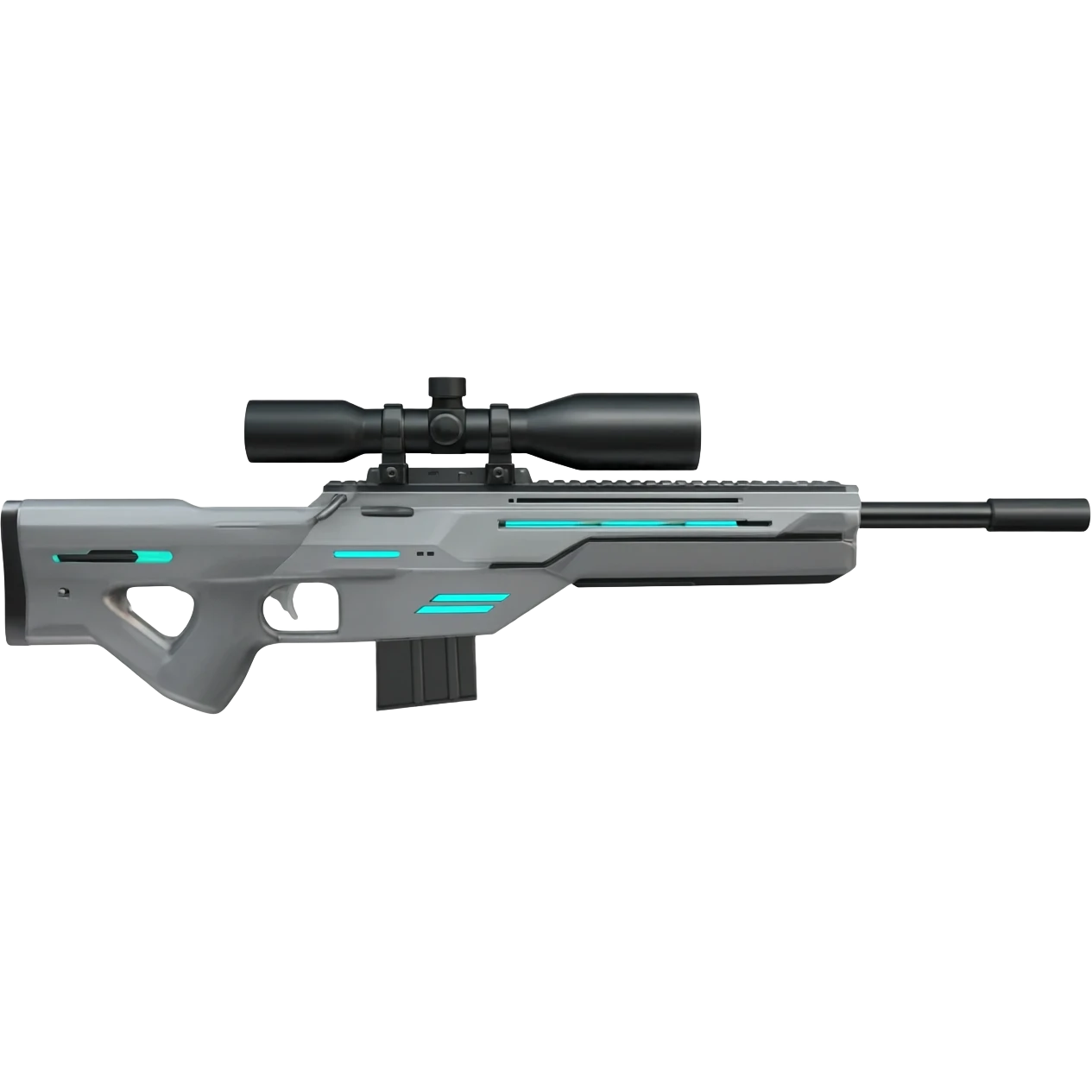 white void futiristic sniper rifle emoji