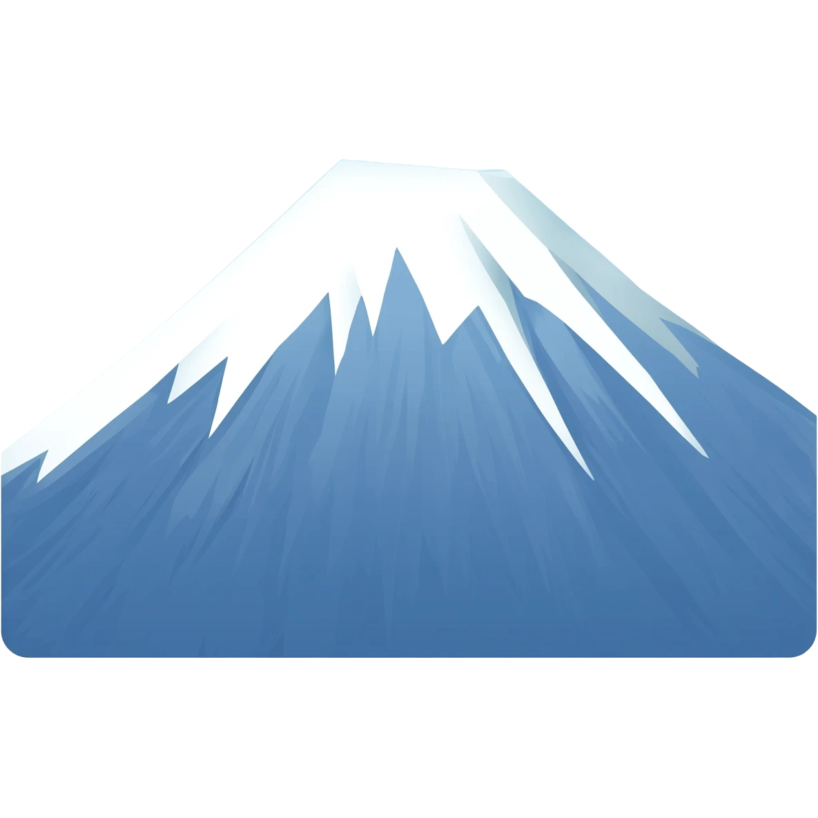 mountain peak with snow emoji