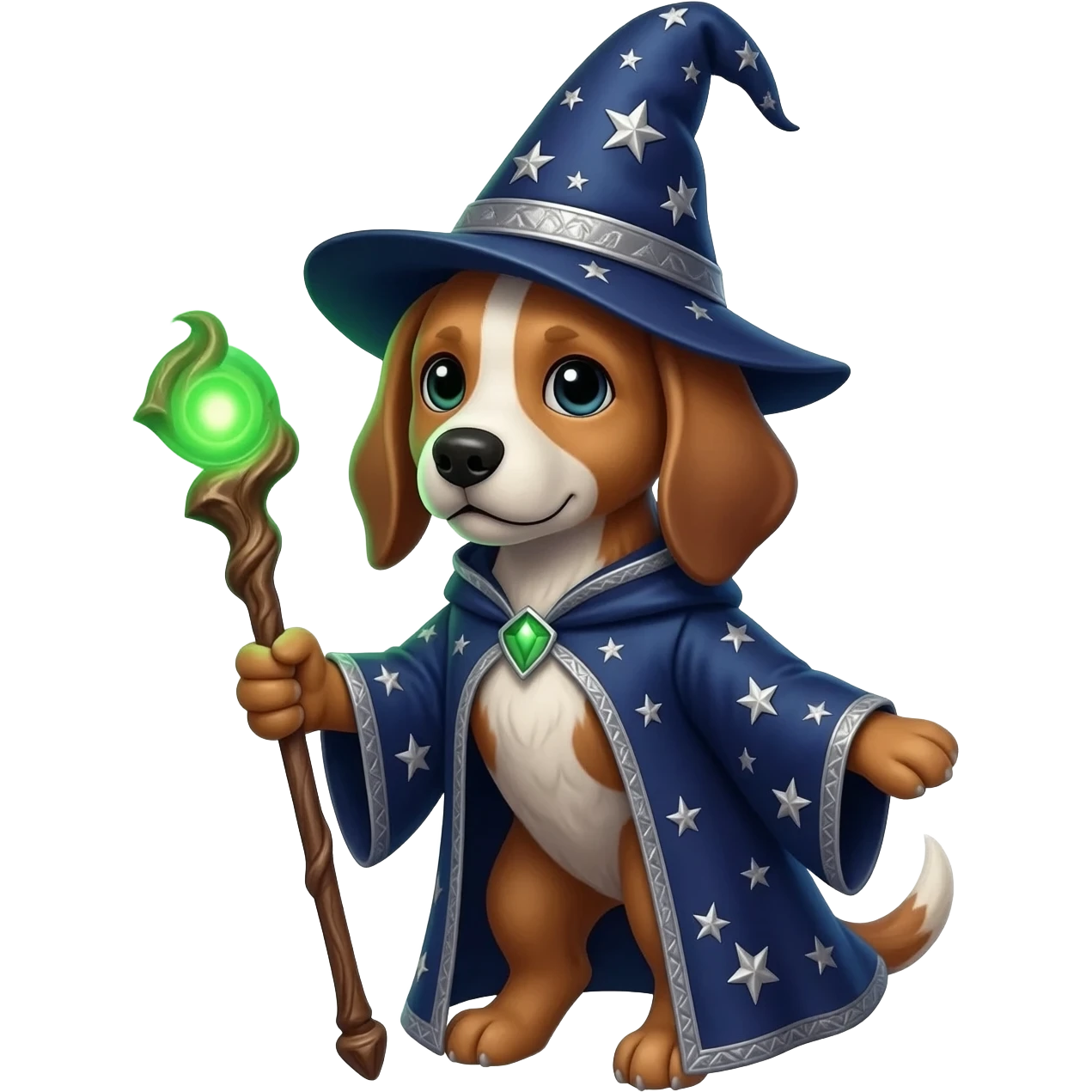 Dog wizard emoji