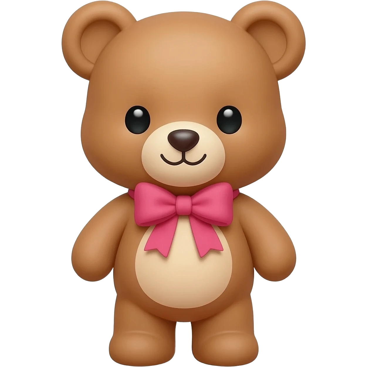 A Teddy bear with a bow emoji