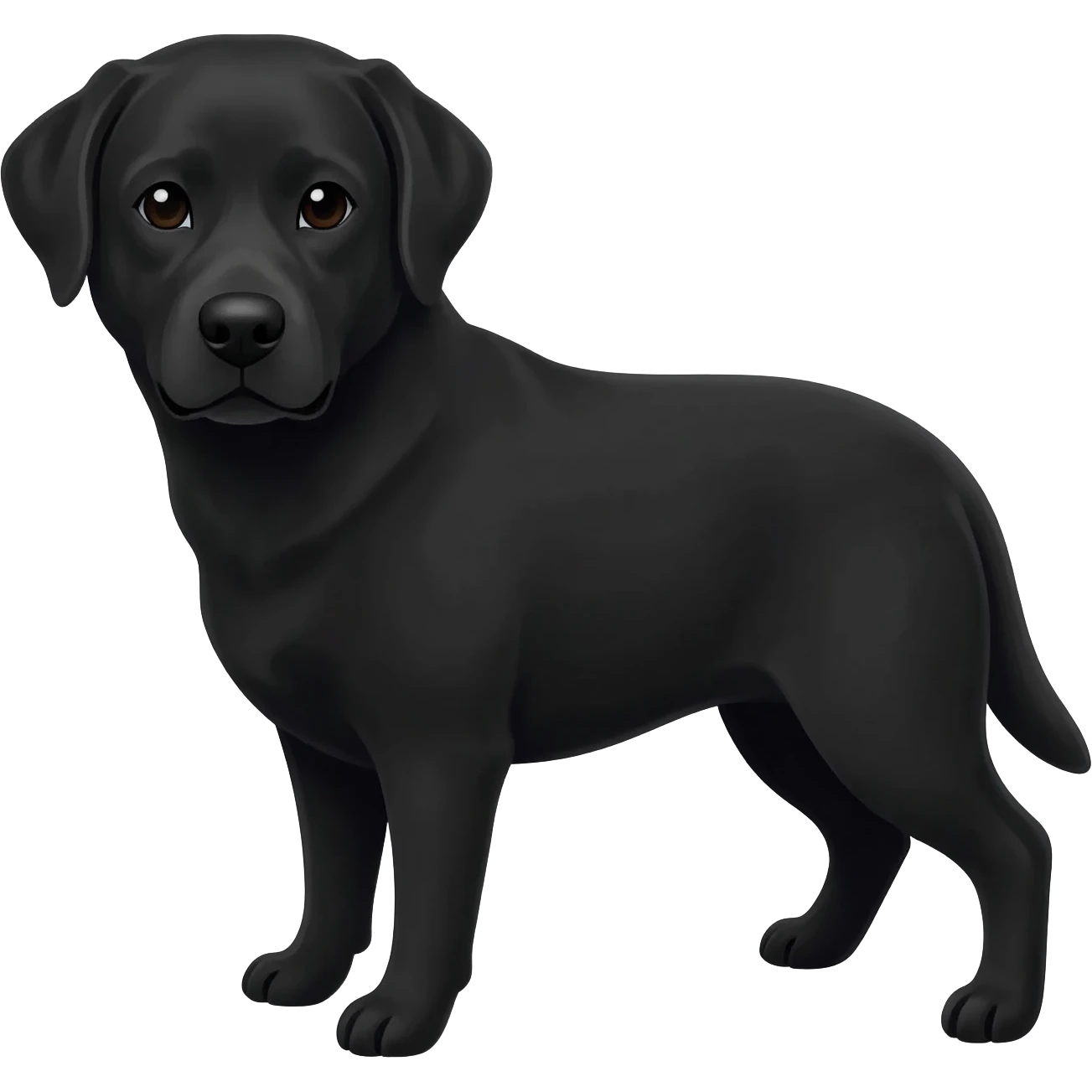 Black Labrador emoji