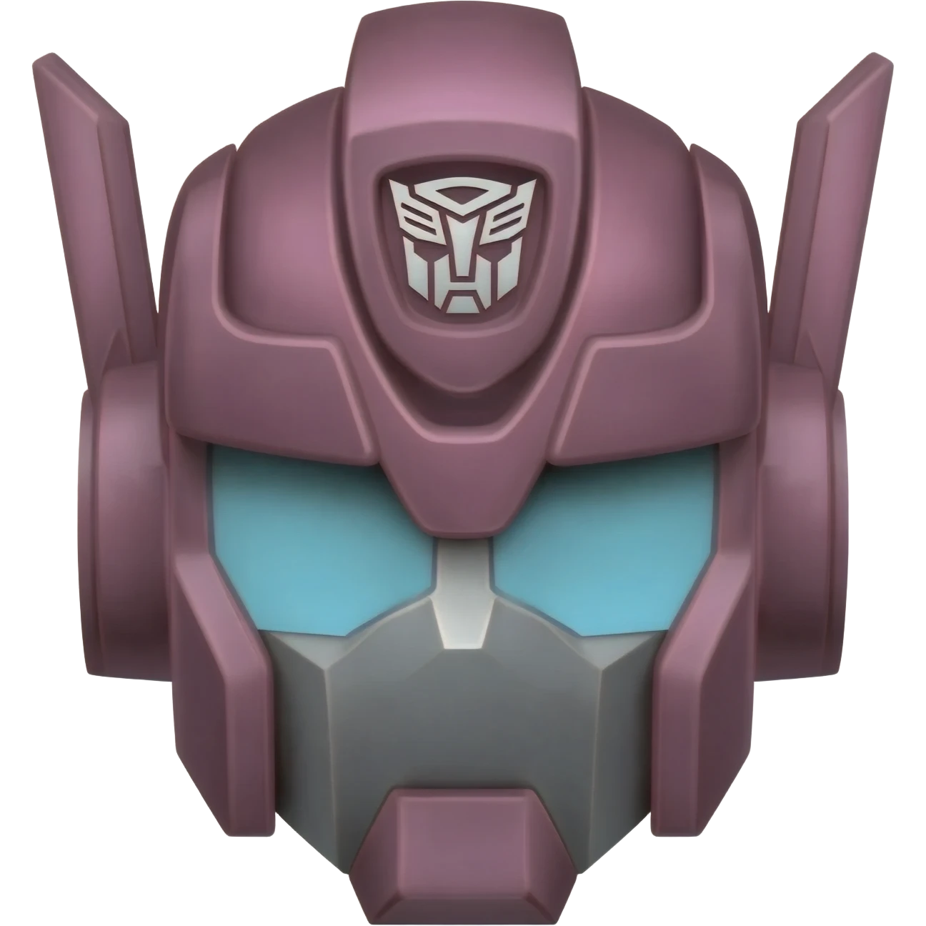 swideswipe transformer face with custom logo not autobot logo emoji