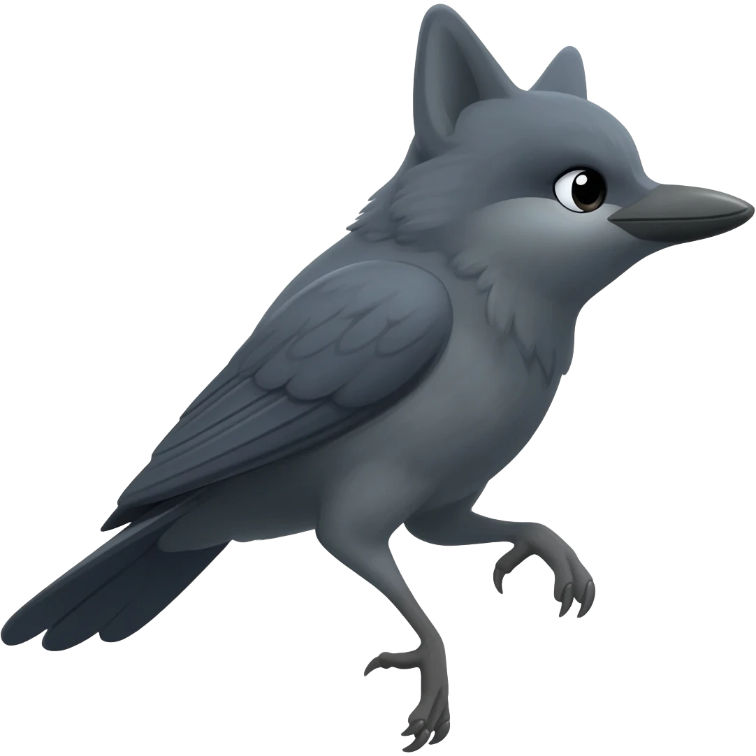 Canadian wolf bird emoji