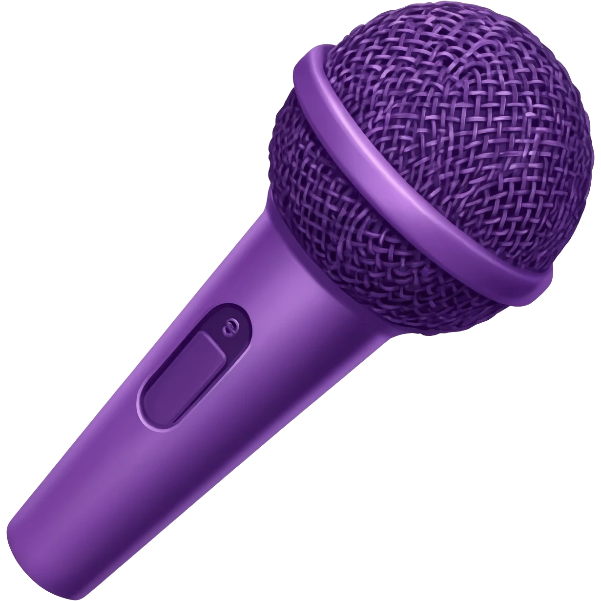 Purple microphone emoji