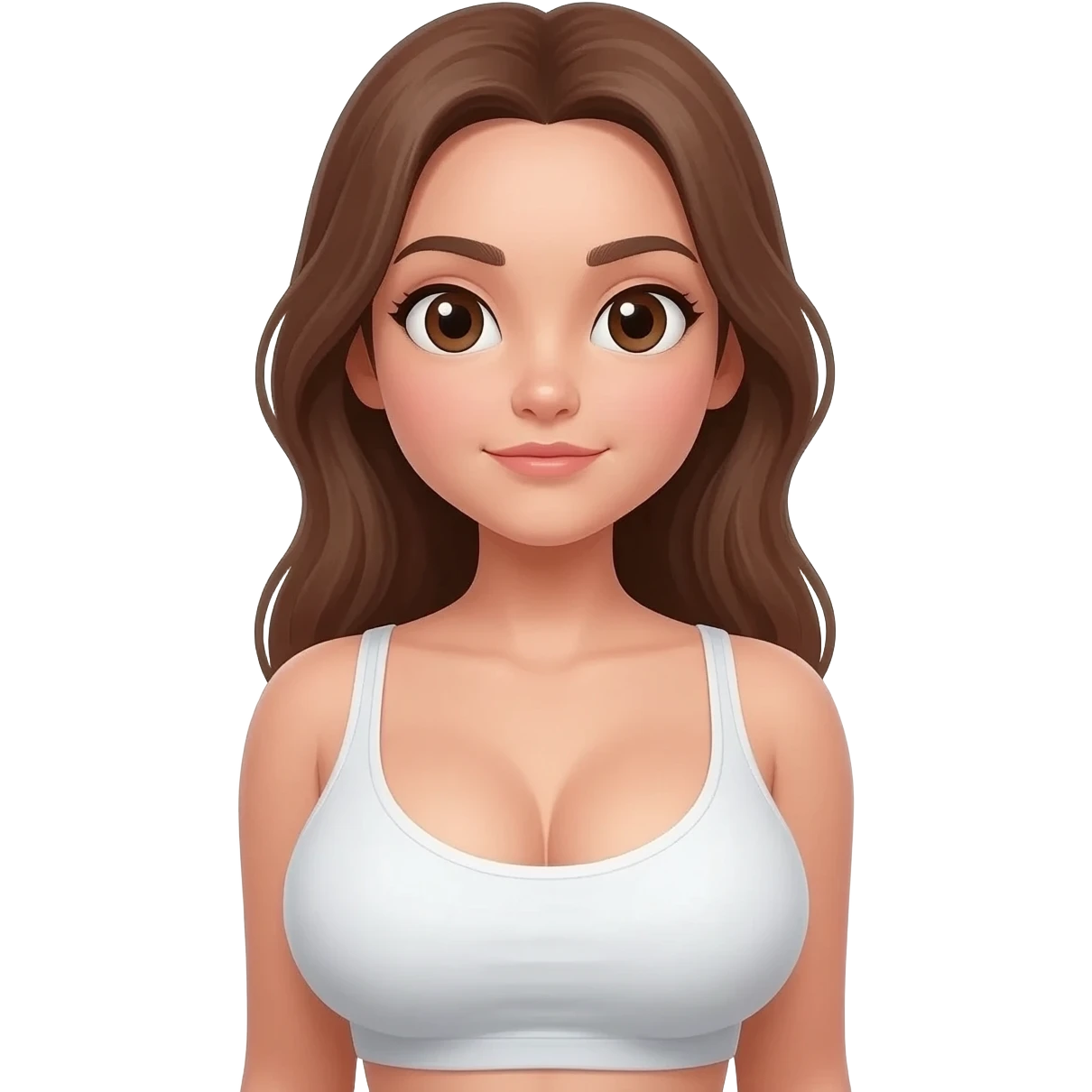 Girl with big boobs emoji