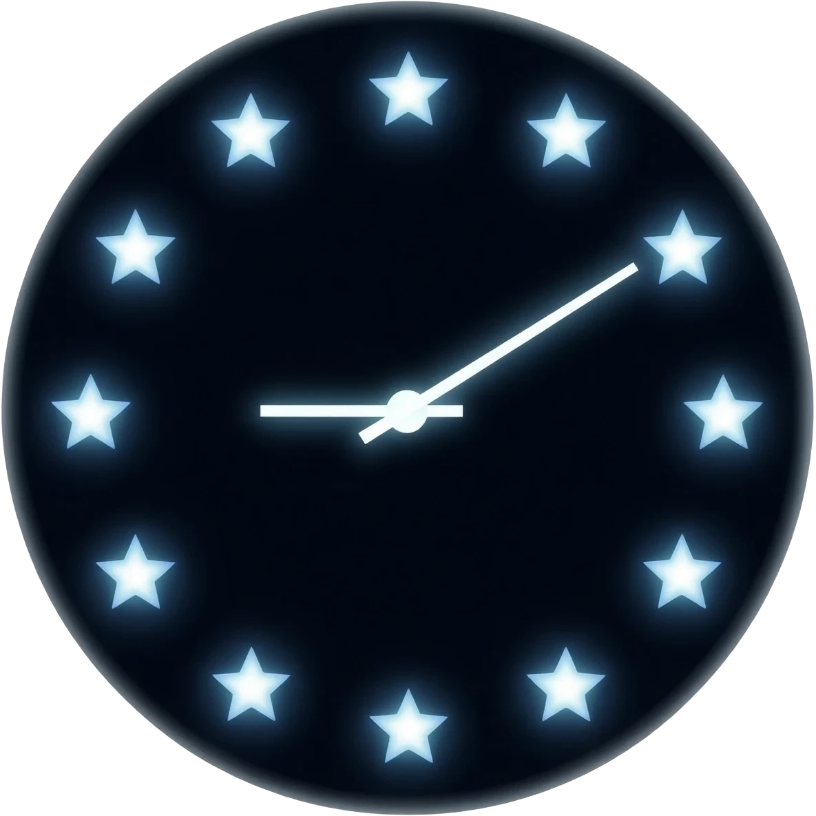 2. celestial clock made of stars turning in space emoji