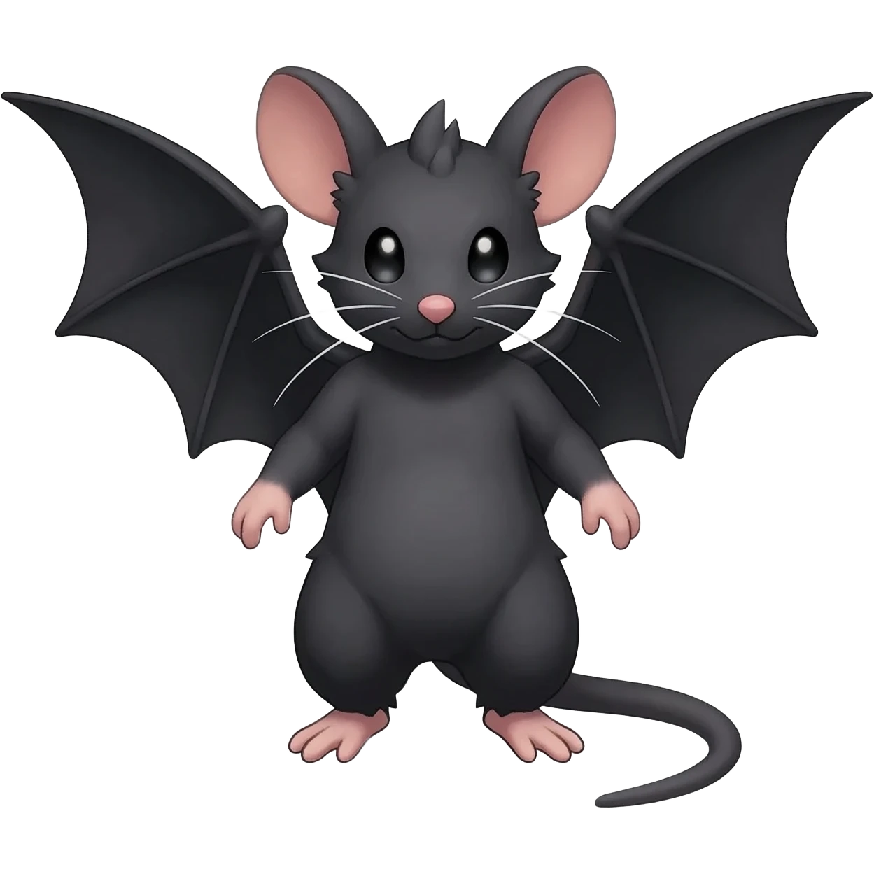 Rattata-Noibat-Purrloin-Fakemon-hybrid-creature (full body) emoji