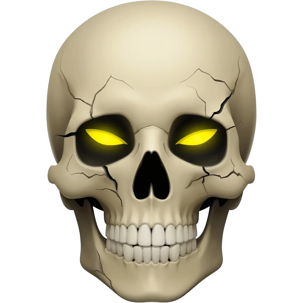 Troll face on skel emoji